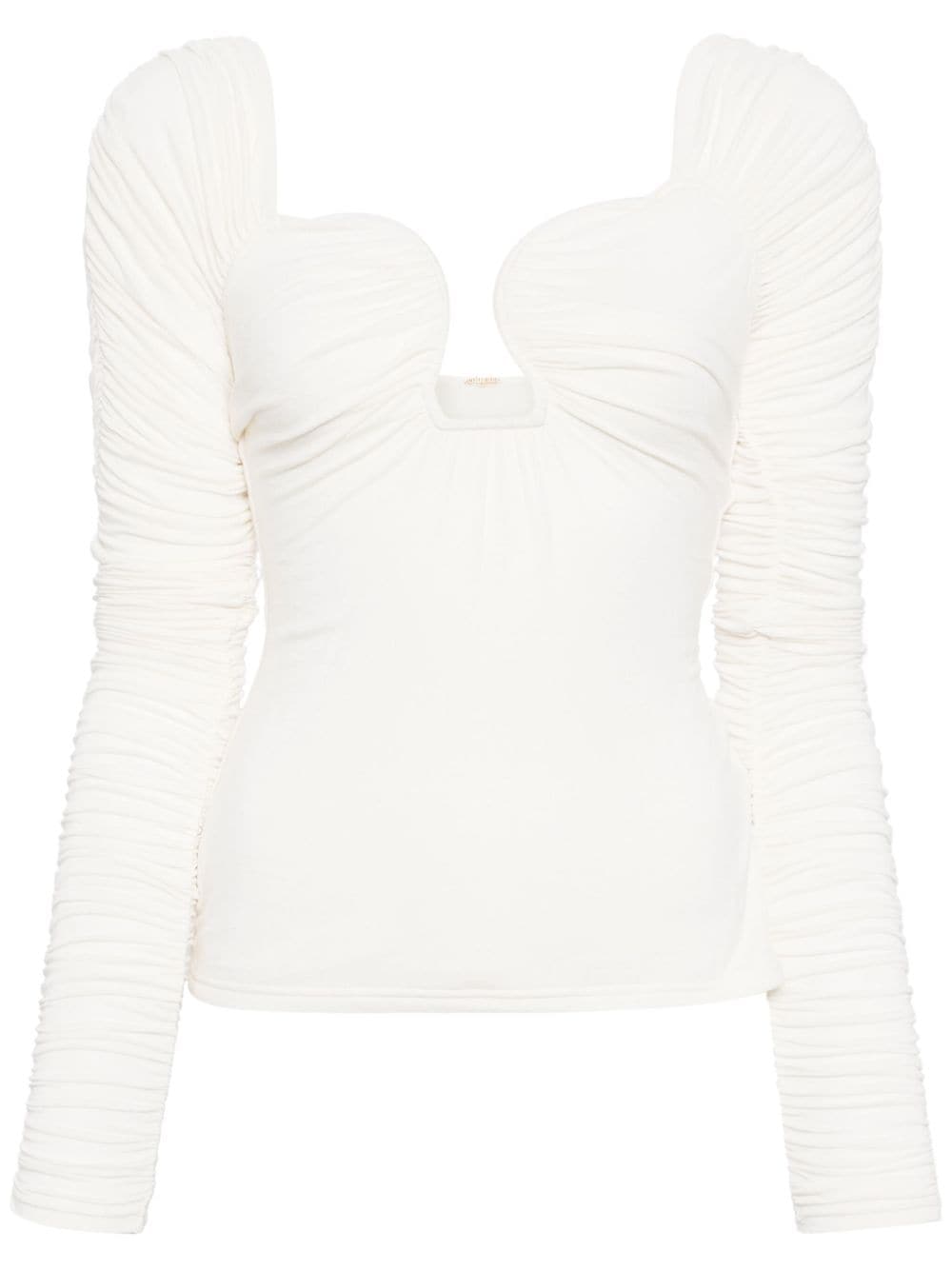 Cult Gaia Esma gathered top - White von Cult Gaia