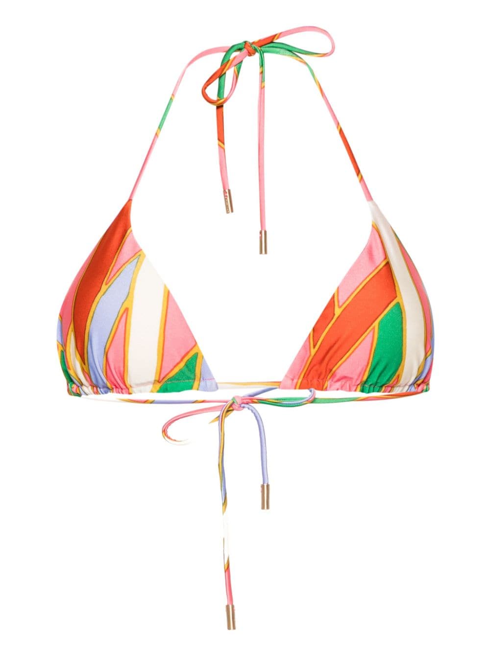 Cult Gaia Estella abstract-print bikini top - Pink von Cult Gaia