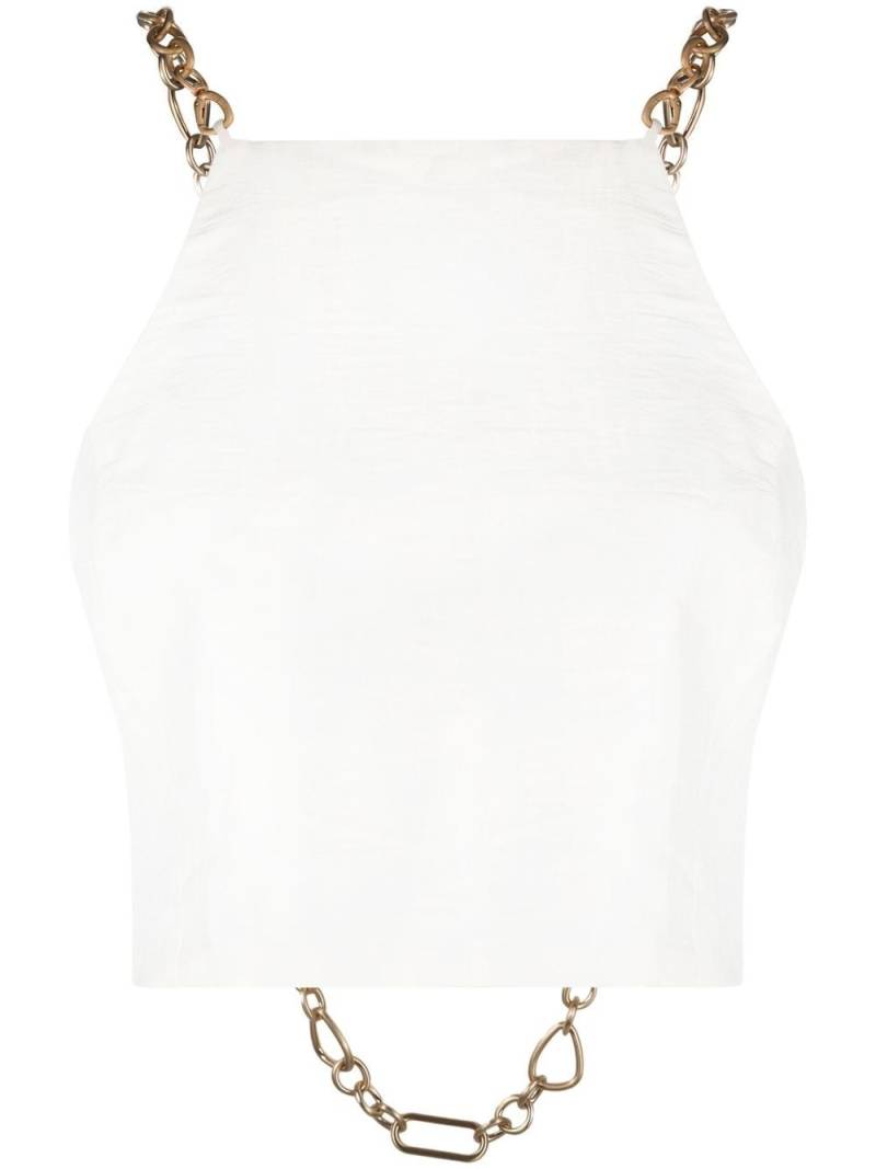 Cult Gaia Joey chain-strap top - White von Cult Gaia