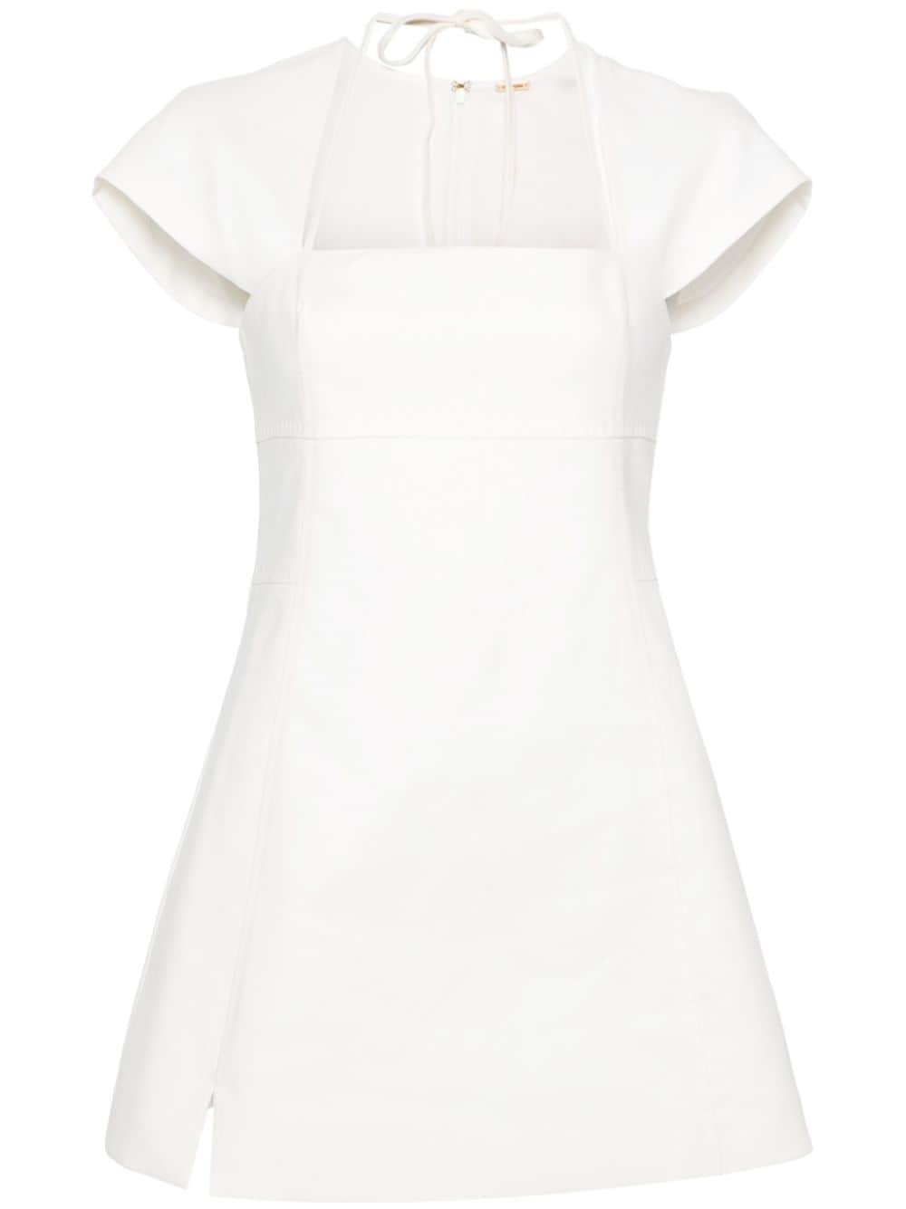 Cult Gaia Leonora stretch-cotton minidress - White von Cult Gaia