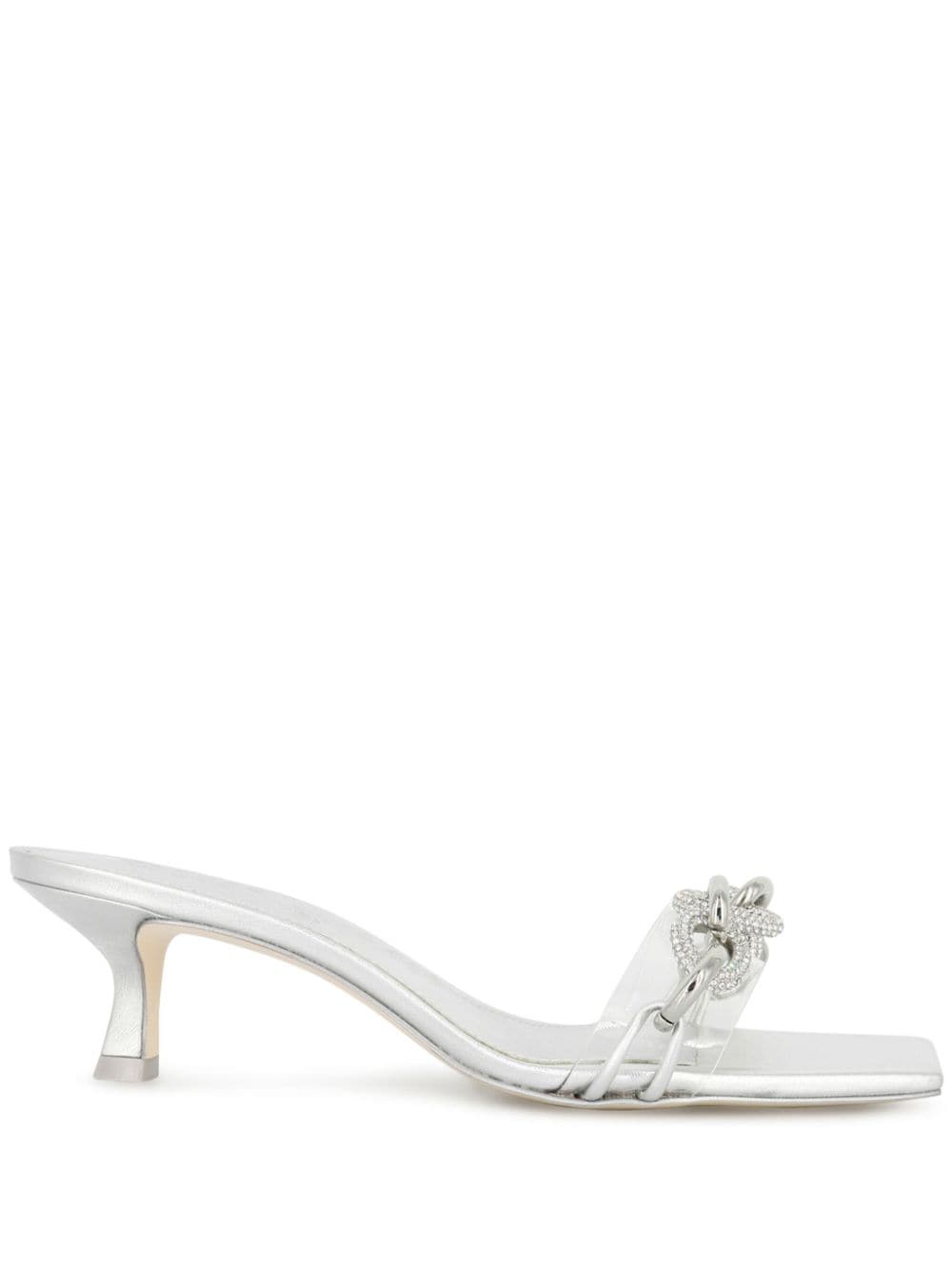 Cult Gaia Lynn metallic leather sandals - Silver von Cult Gaia