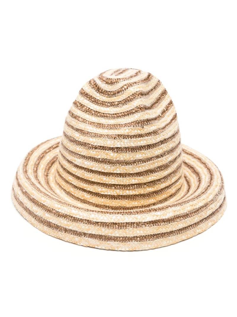 Cult Gaia Magda straw bucket hat - Neutrals von Cult Gaia