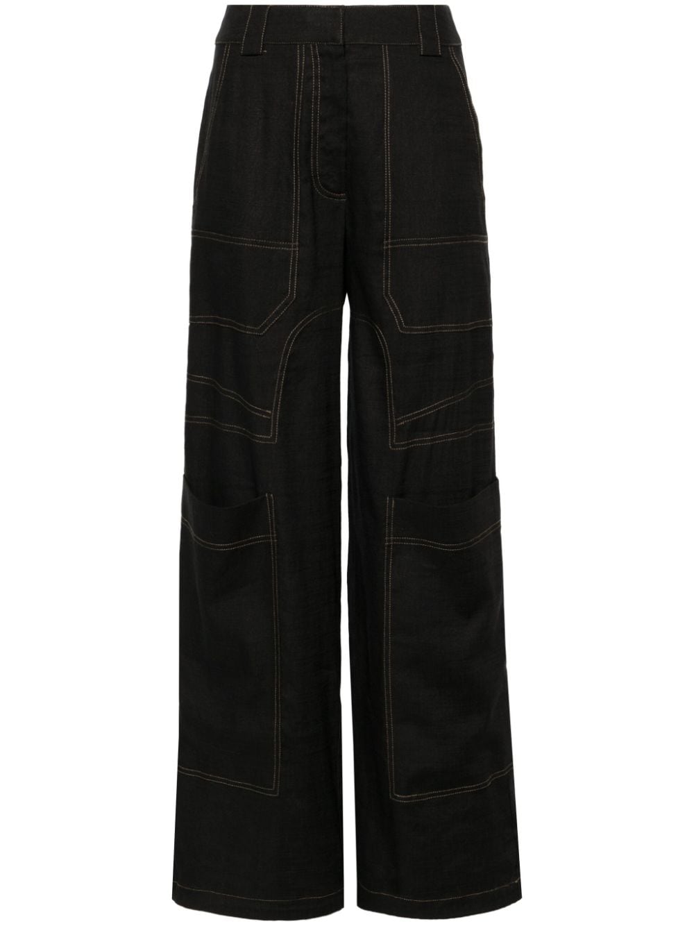 Cult Gaia Wynn high-waist cargo trousers - Black von Cult Gaia