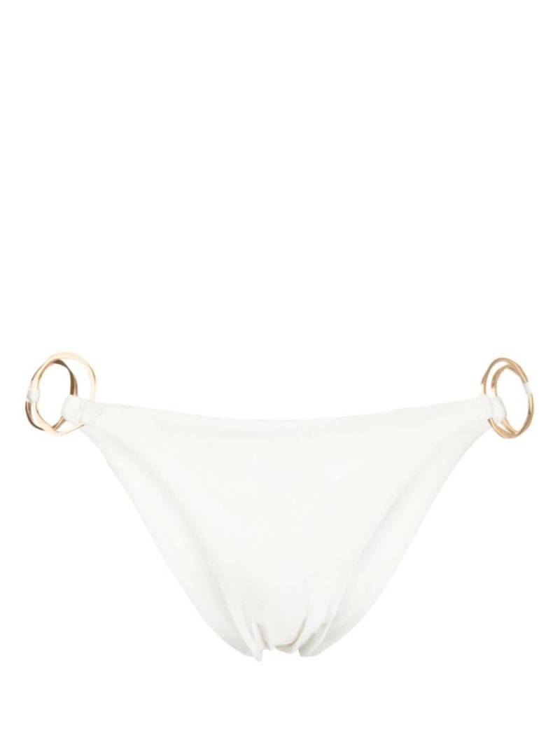 Cult Gaia Zoey ring-detail bikini bottoms - White von Cult Gaia