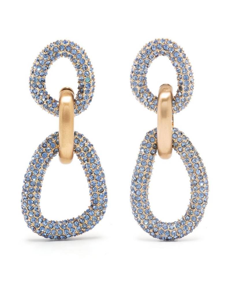 Cult Gaia crystal-embellished drop earrings - Blue von Cult Gaia