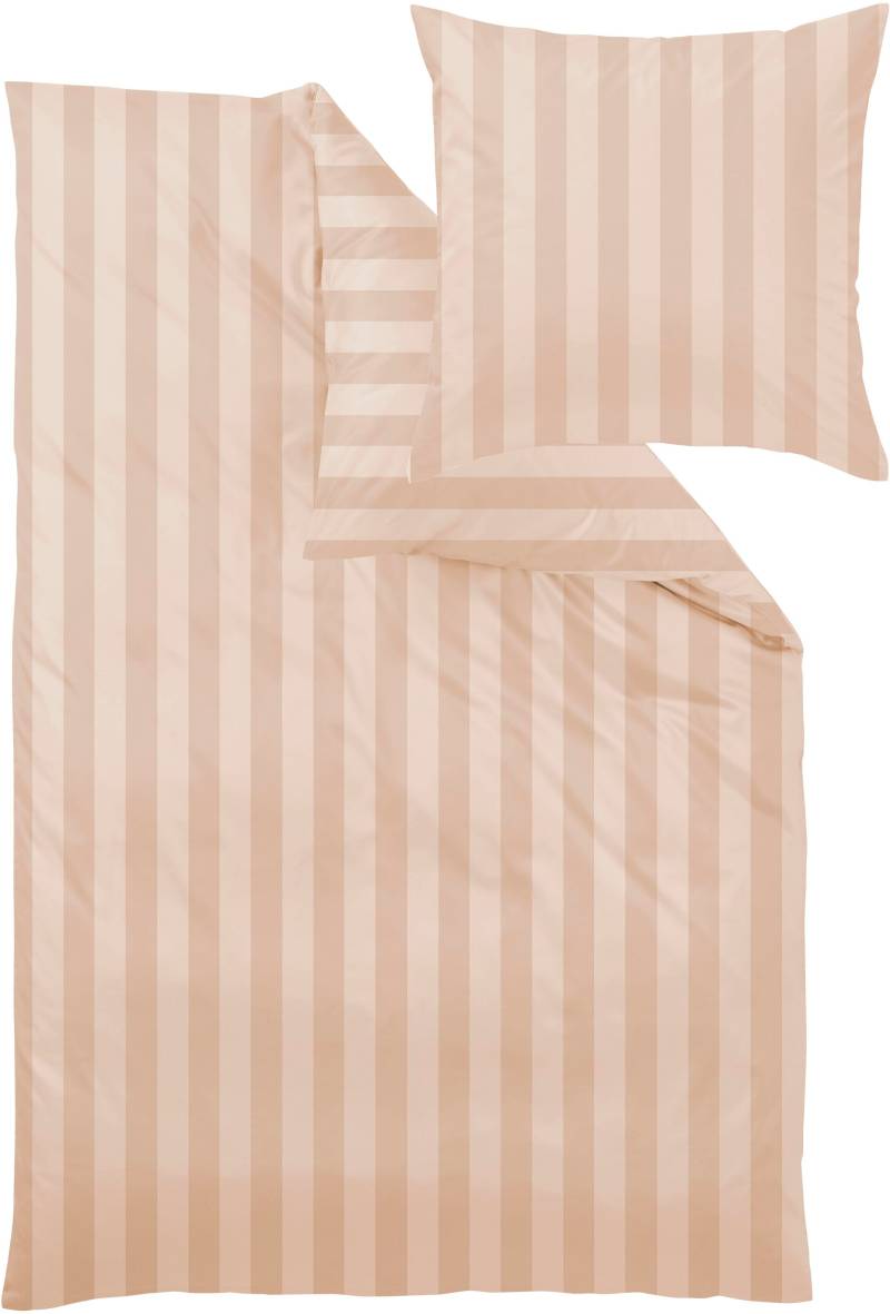Curt Bauer Bettwäsche »Como in Gr. 135x200, 155x220 oder 200x200 cm«, Bettwäsche aus Baumwolle, gestreifte Bettwäsche mit Reissverschluss von Curt Bauer