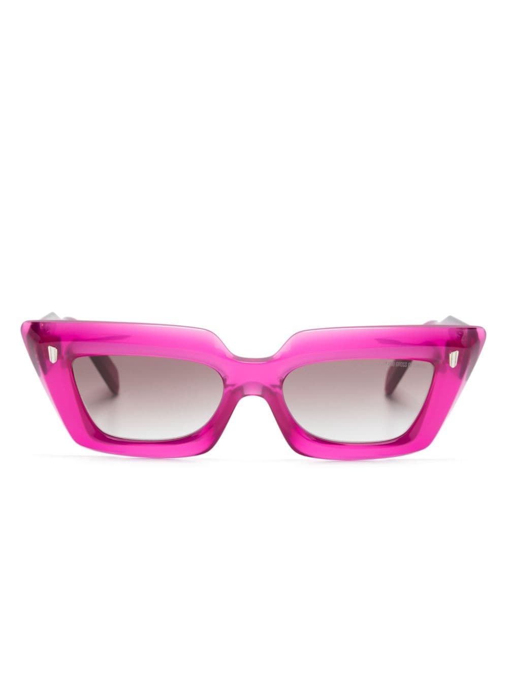 Cutler & Gross logo-lettering rectangle-frame sunglasses - Pink von Cutler & Gross