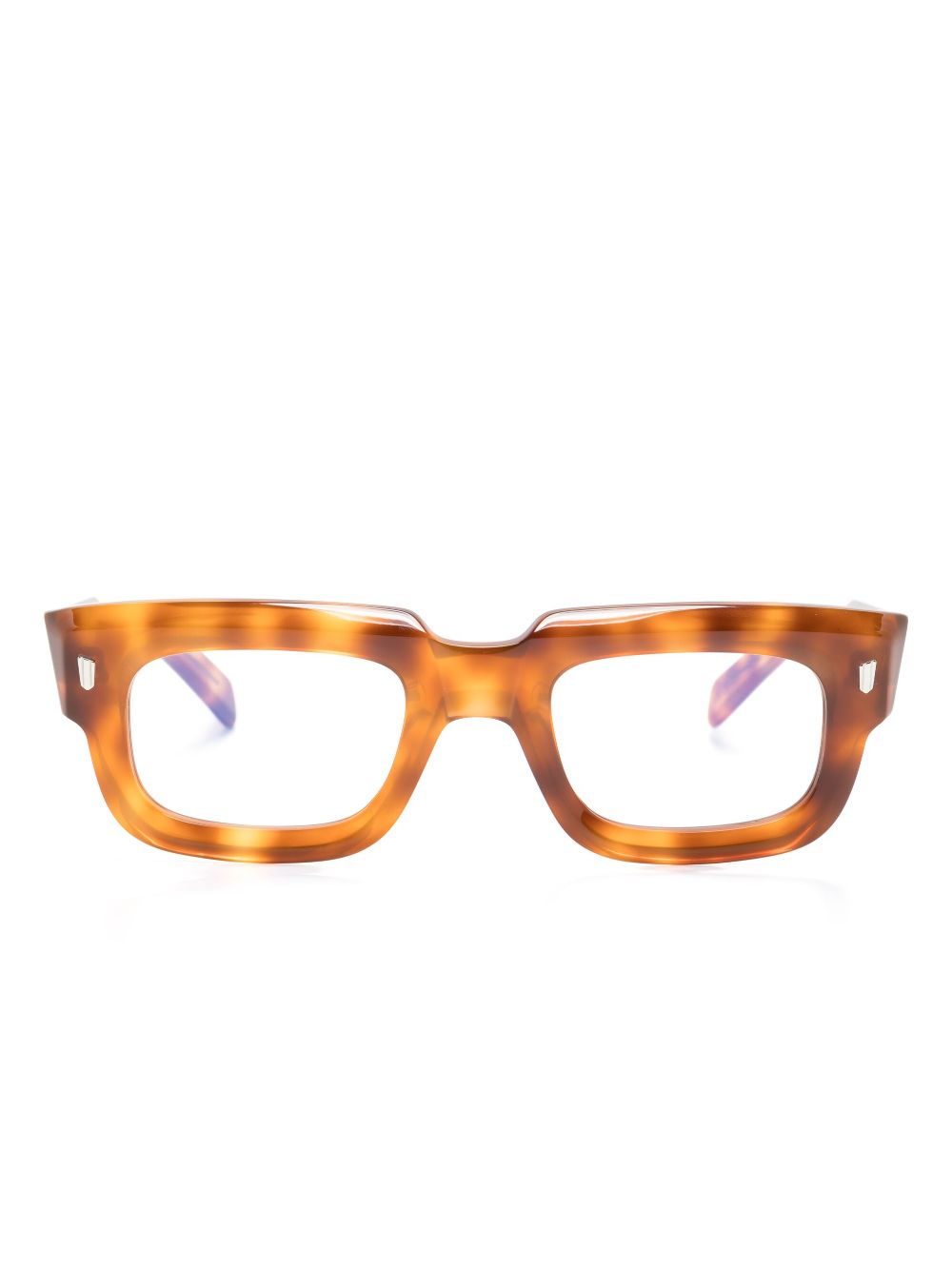 Cutler & Gross tortoiseshell-effect rectangle-frame glasses - Brown von Cutler & Gross