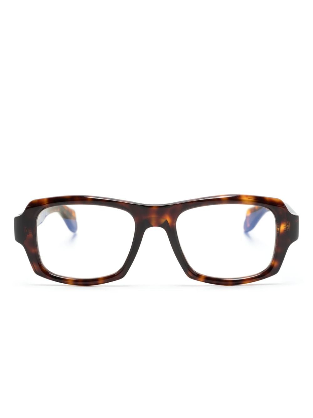 Cutler & Gross tortoiseshell-effect rectangle-frame glasses - Brown von Cutler & Gross