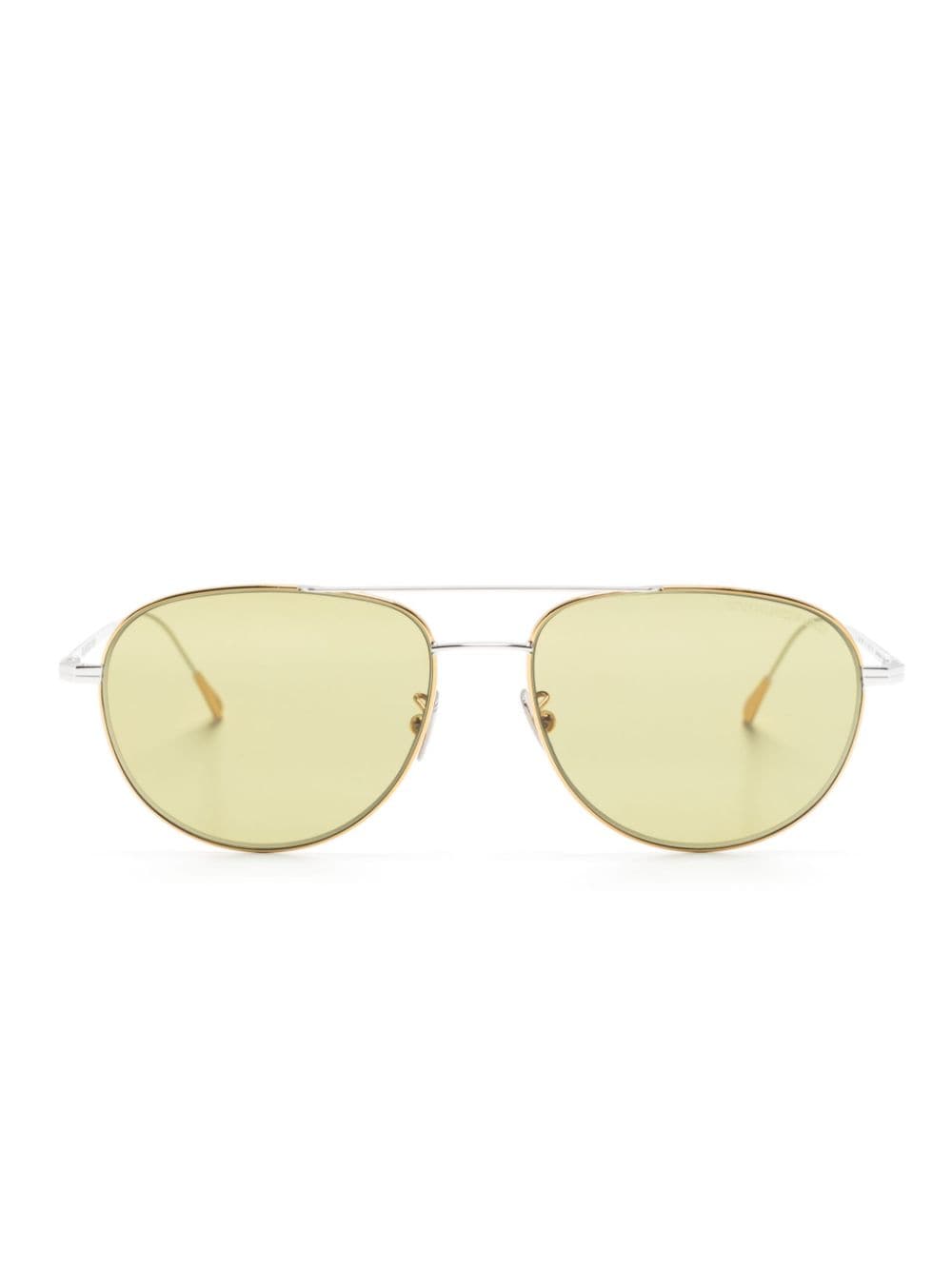 Cutler & Gross two-tone pilot-frame sunglasses - Green von Cutler & Gross