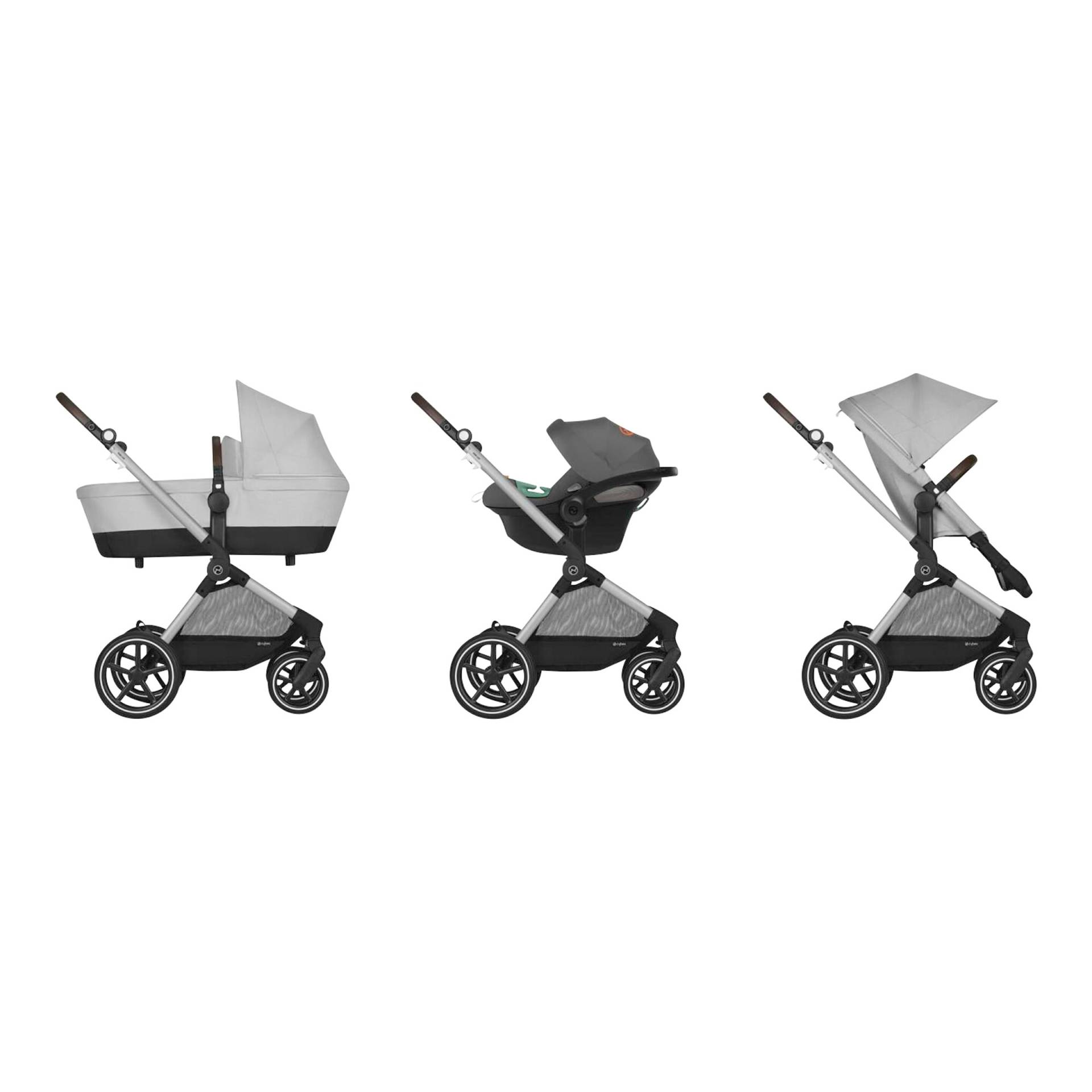 Kombikinderwagen Eos Lux Trio-Set inkl. Babyschale Aton B2 i-Size von Cybex