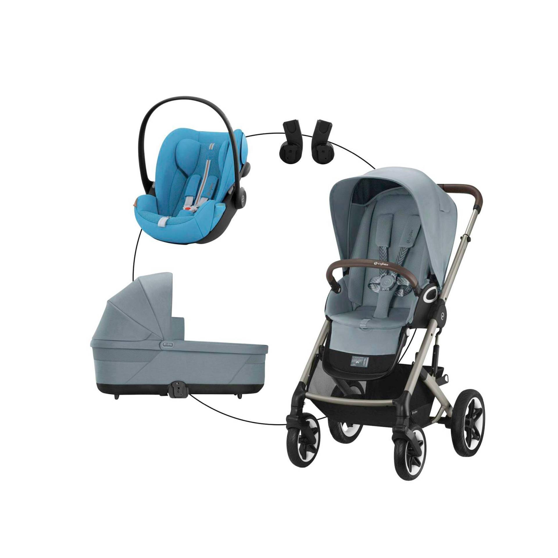 Kombikinderwagen Talos S Lux Trio-Set inkl. Babyschale Cloud G i-Size von Cybex