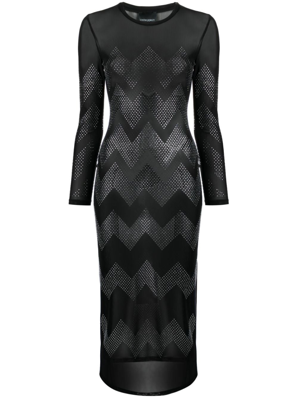 Cynthia Rowley Aaliyah crystal-embellished dress - Black von Cynthia Rowley