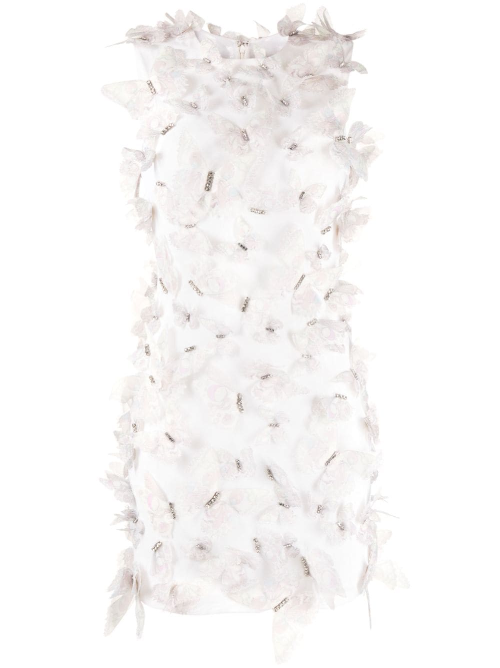 Cynthia Rowley butterfly-embellished sleeveless minidress - White von Cynthia Rowley