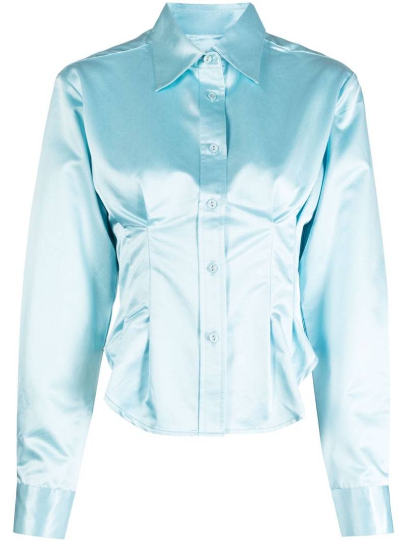 Cynthia Rowley buttoned cotton-blend shirt - Blue von Cynthia Rowley