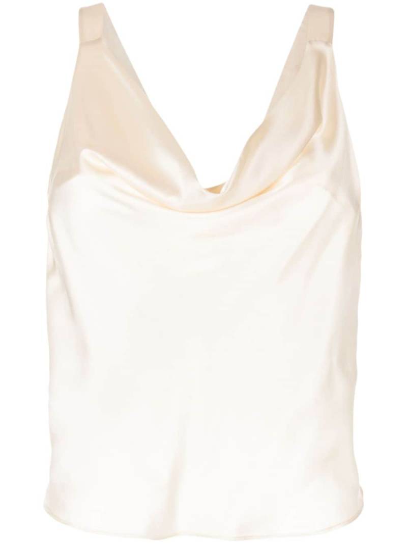 Cynthia Rowley cowl-neck silk blouse - Neutrals von Cynthia Rowley