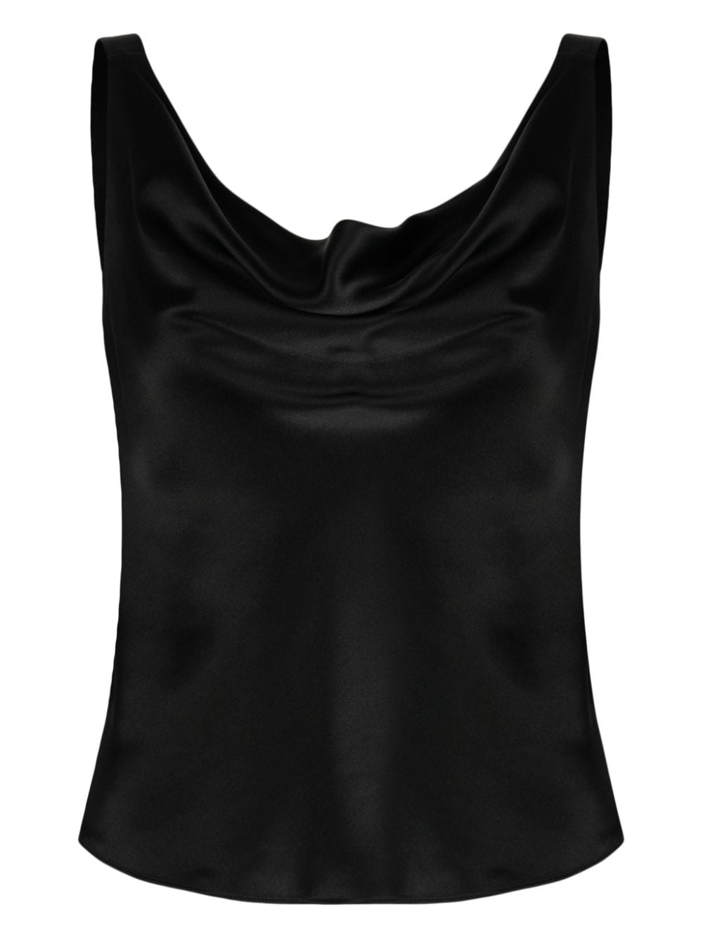 Cynthia Rowley cowl-neck sleeveless silk top - Black von Cynthia Rowley