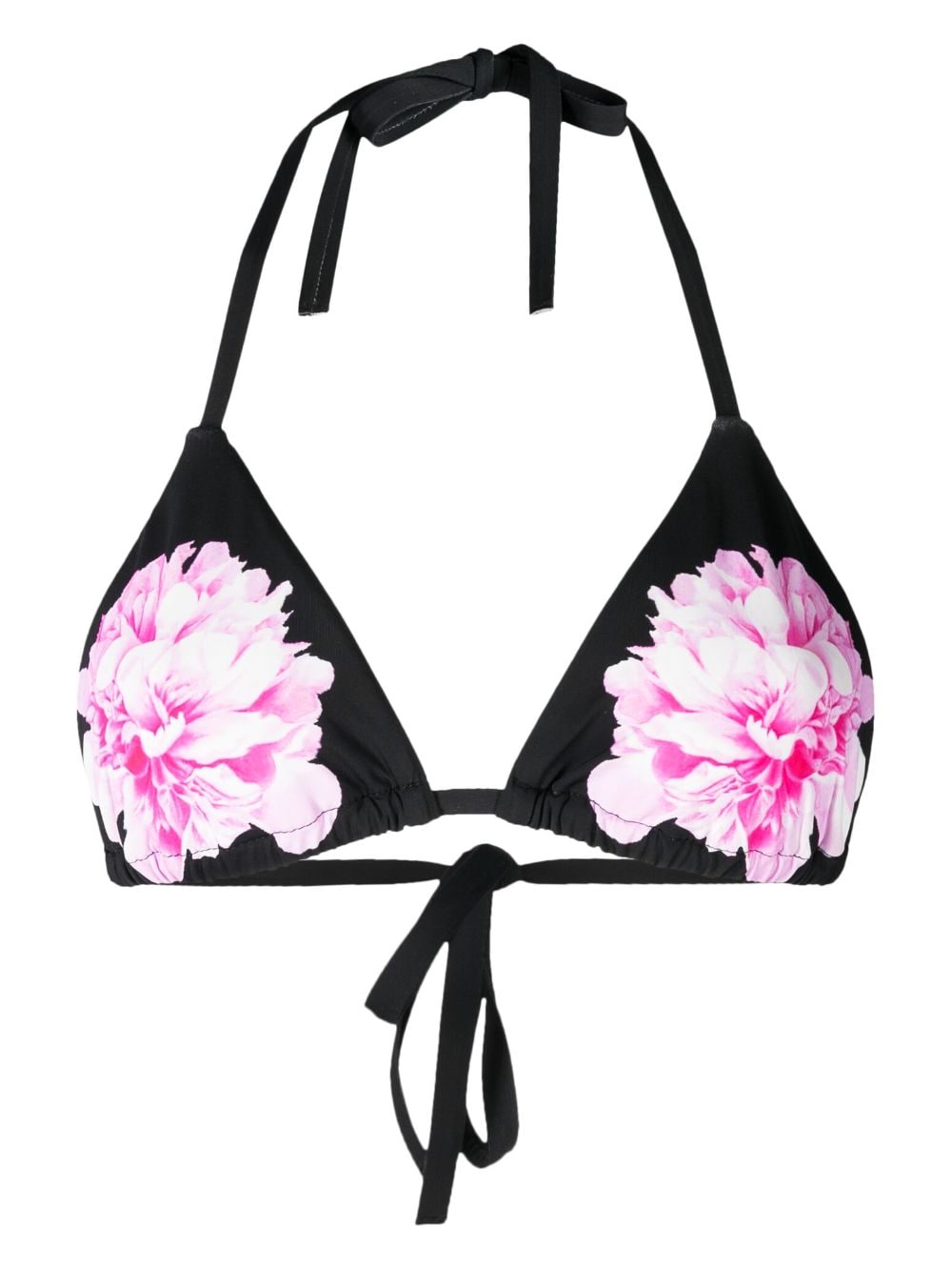 Cynthia Rowley floral-print bikini top - Black von Cynthia Rowley