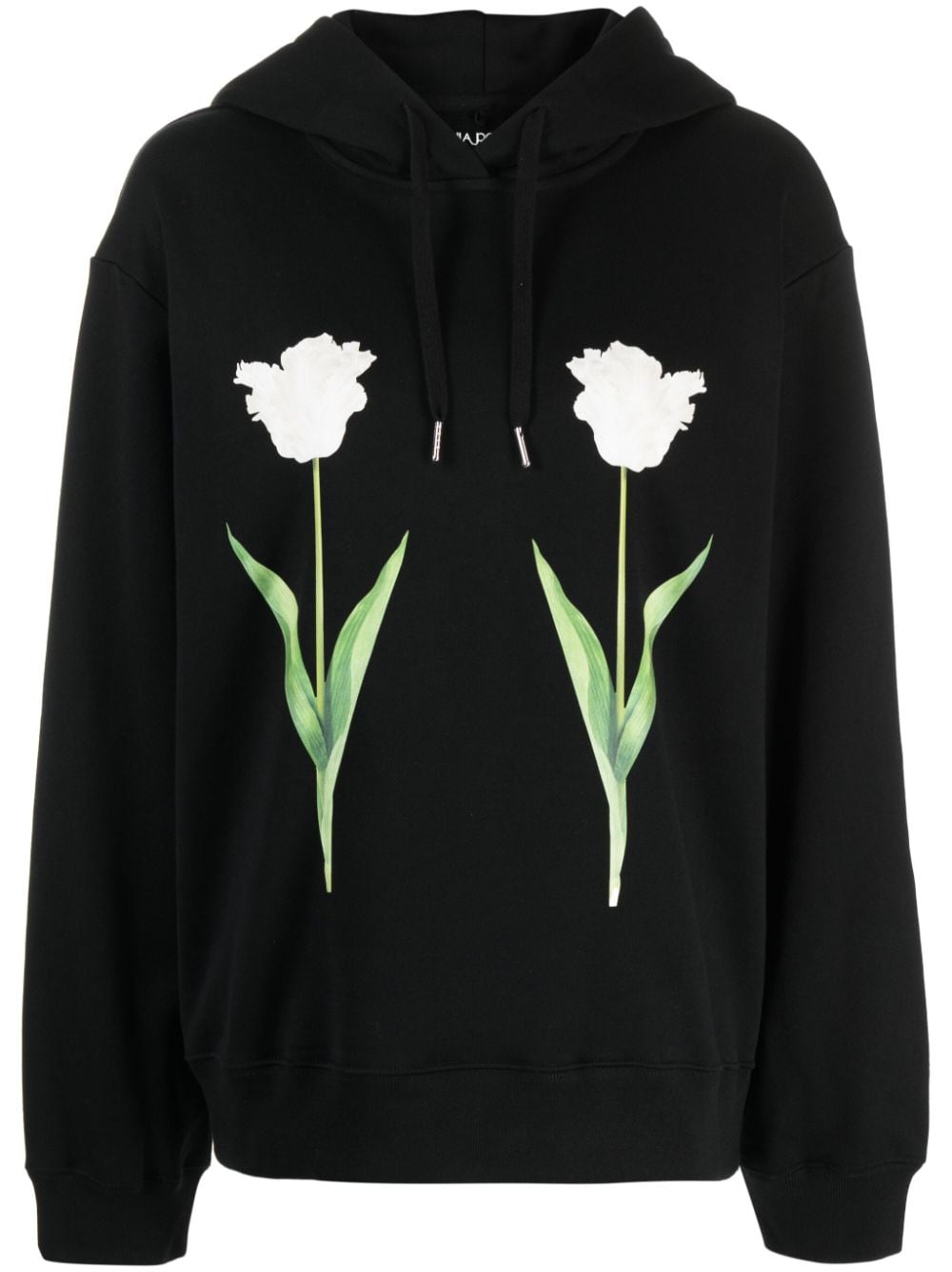 Cynthia Rowley floral-print cotton hoodie - Black von Cynthia Rowley