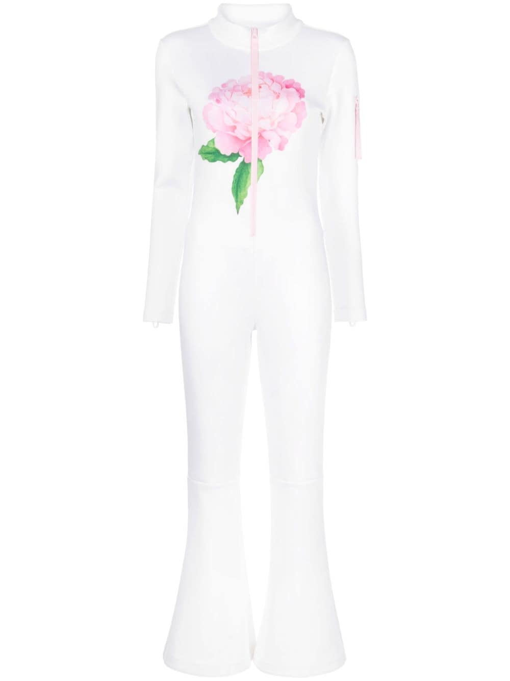 Cynthia Rowley floral-print flared jumpsuit - White von Cynthia Rowley