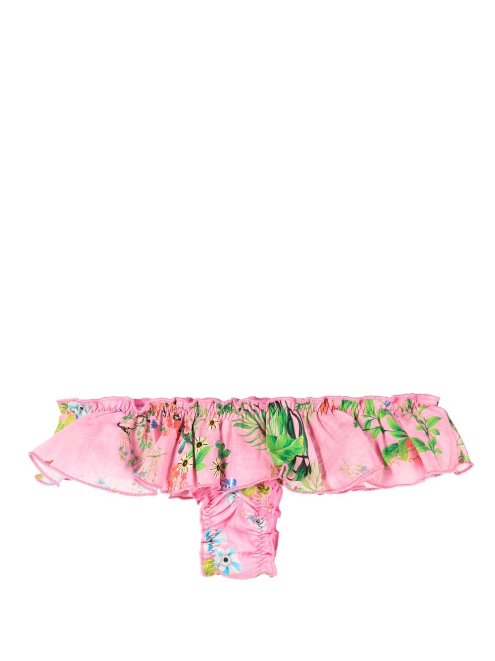 Cynthia Rowley floral-print ruffled bikini bottoms - Pink von Cynthia Rowley