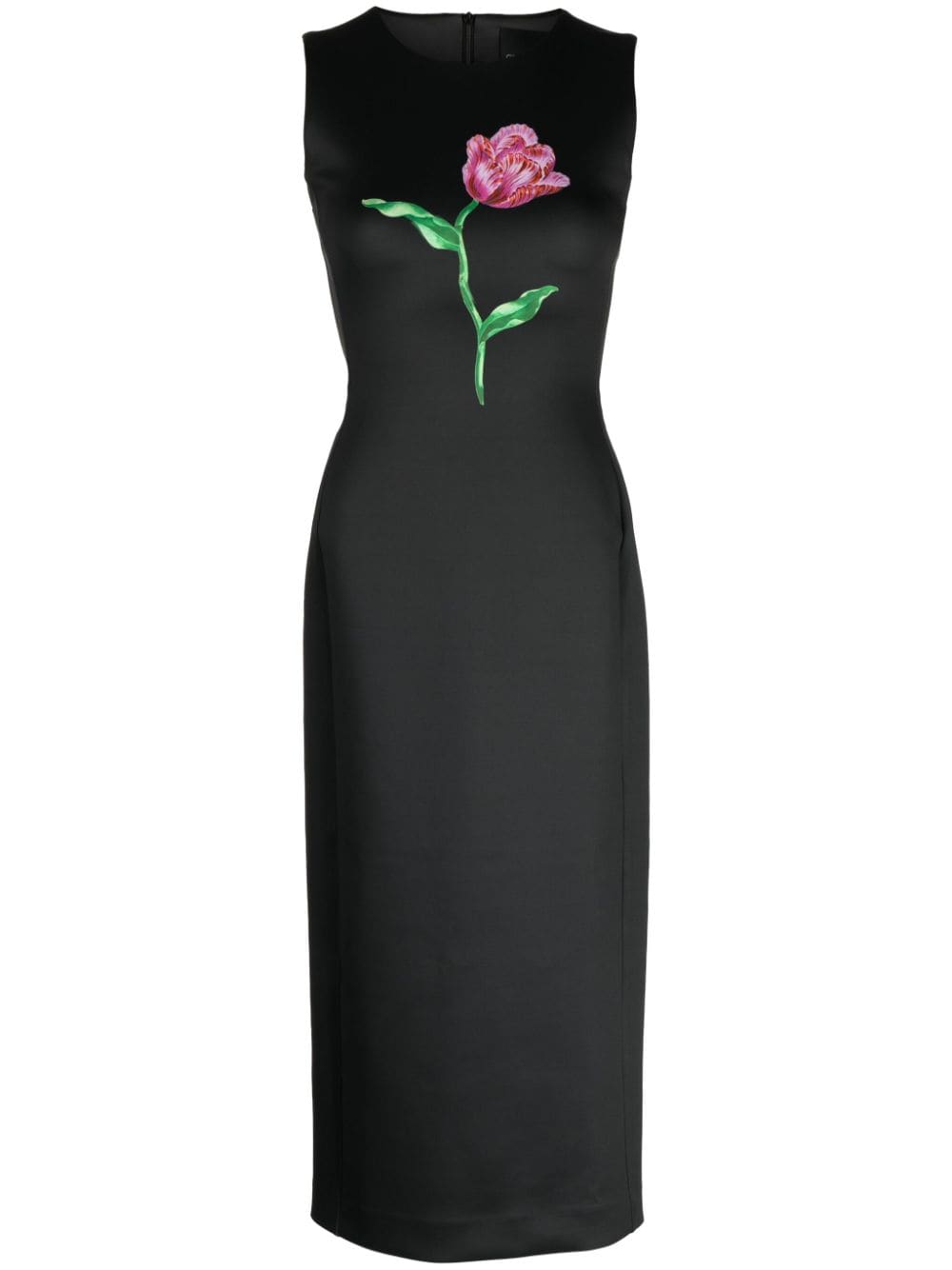 Cynthia Rowley floral-print sleeveless midi dress - Black von Cynthia Rowley