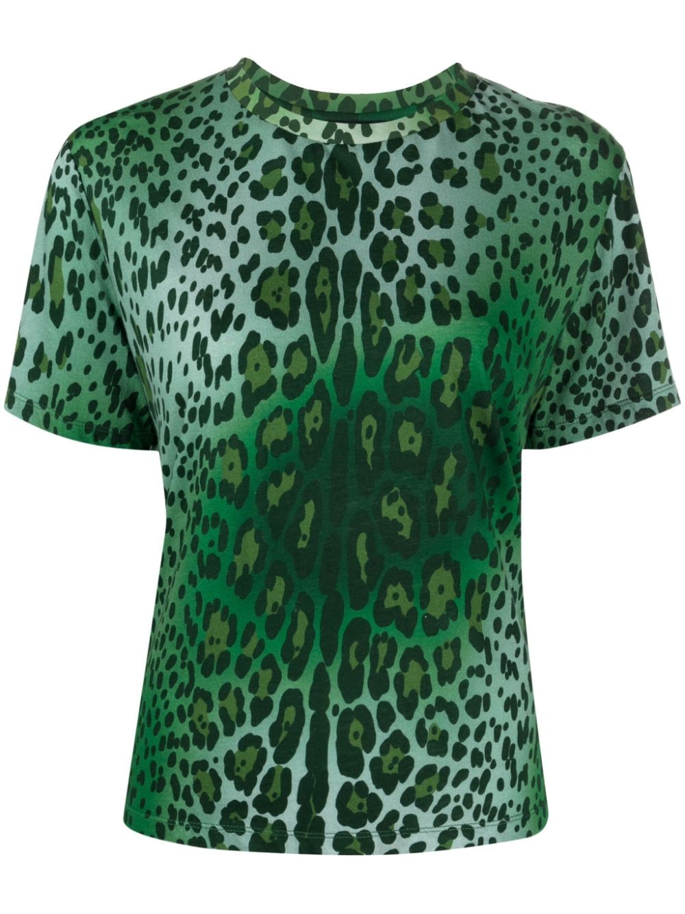Cynthia Rowley leopard-print cotton T-shirt - Green von Cynthia Rowley