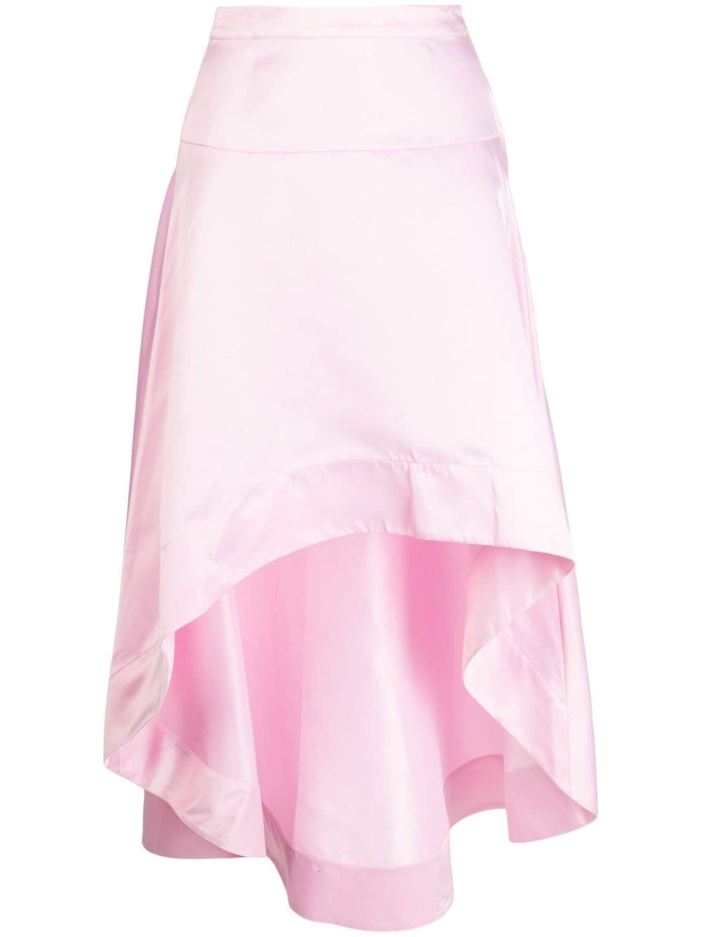 Cynthia Rowley satin high-low asymmetric skirt - Pink von Cynthia Rowley
