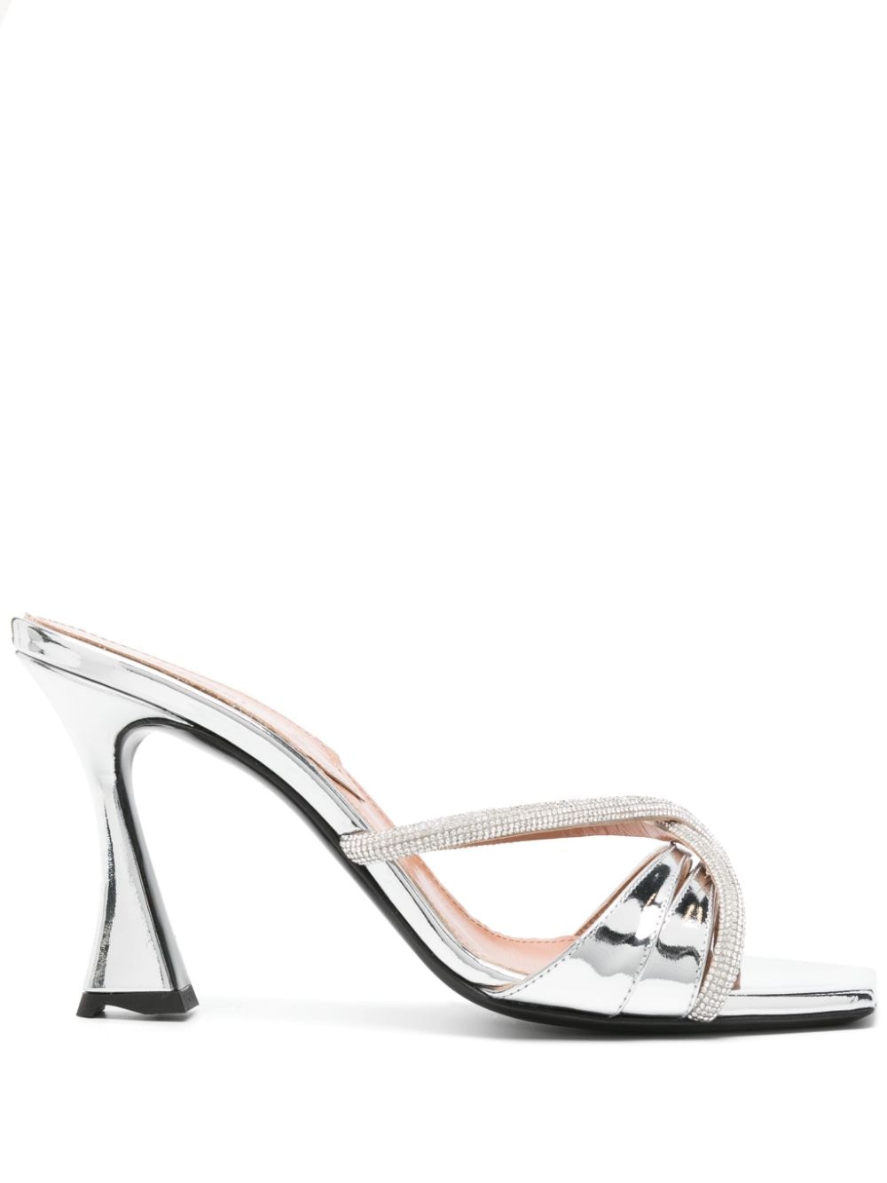 D'ACCORI Lust rhinestone-embellished mules - Silver von D'ACCORI