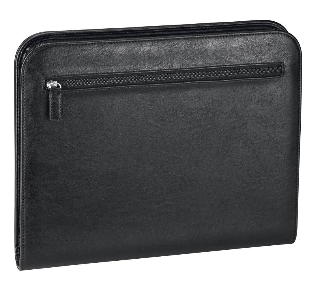 EOL Easy Business - Schreibmappe aus feingenarbten PU-Leder in Schwarz EOL Easy Business - Schreibmappe aus feingenarbten PU-Leder in Schwarz von D&N