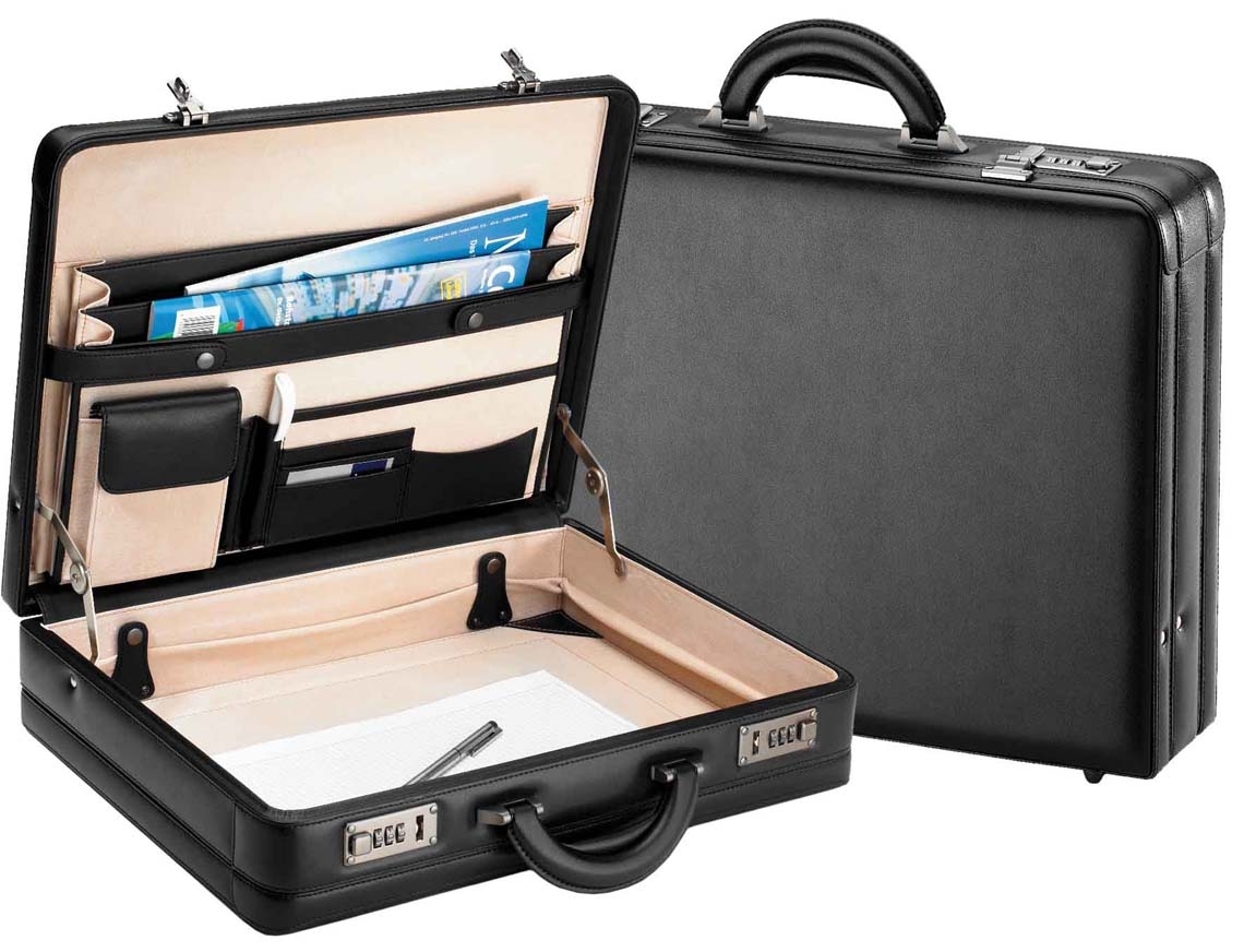 Tradition Business, Aktenkoffer aus Leder in schwarz Tradition Business, Aktenkoffer aus Leder in schwarz von D&N