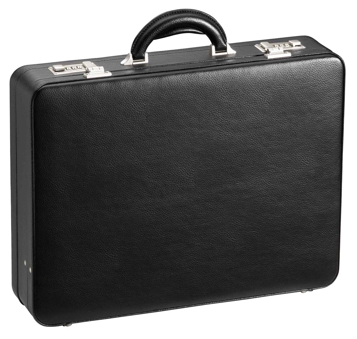 Tradition Business, Aktenkoffer aus PU-Leder in schwarz Tradition Business, Aktenkoffer aus PU-Leder in schwarz von D&N