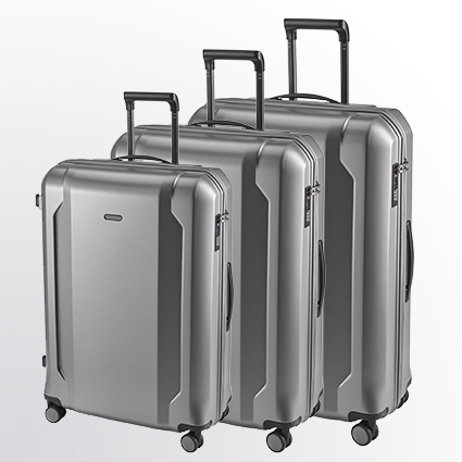 Travel Line 8100 - 3-teiliges Koffer-Set in Silber von D&N