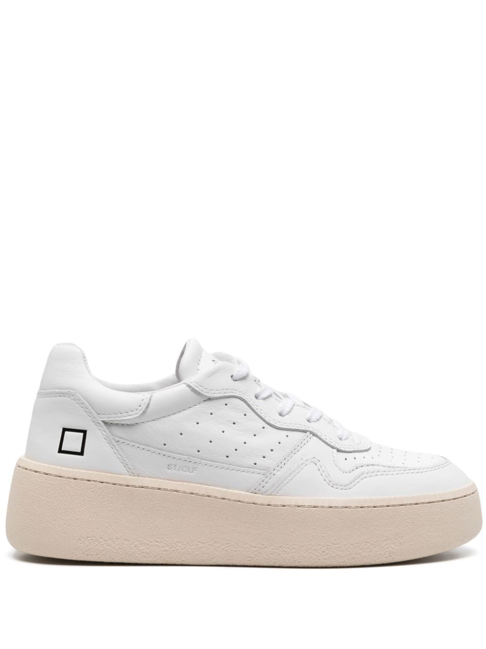 D.A.T.E. Step leather platform sneakers - White von D.A.T.E.