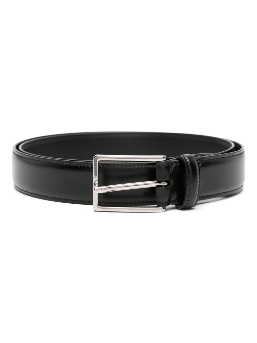 D4.0 buckled leather belt - Black von D4.0