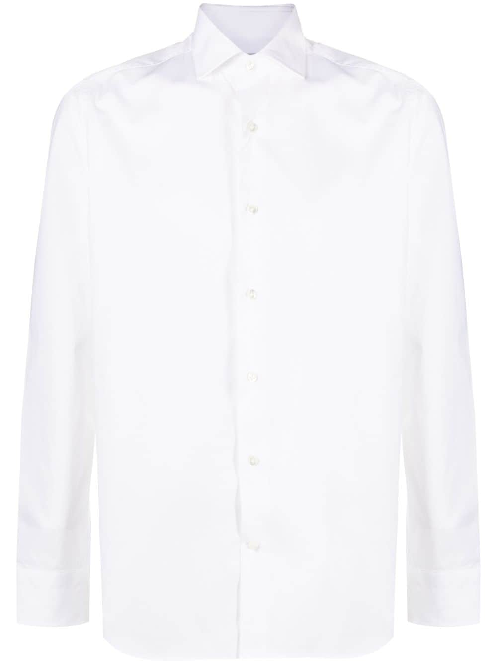 D4.0 long-sleeve cotton shirt - White von D4.0