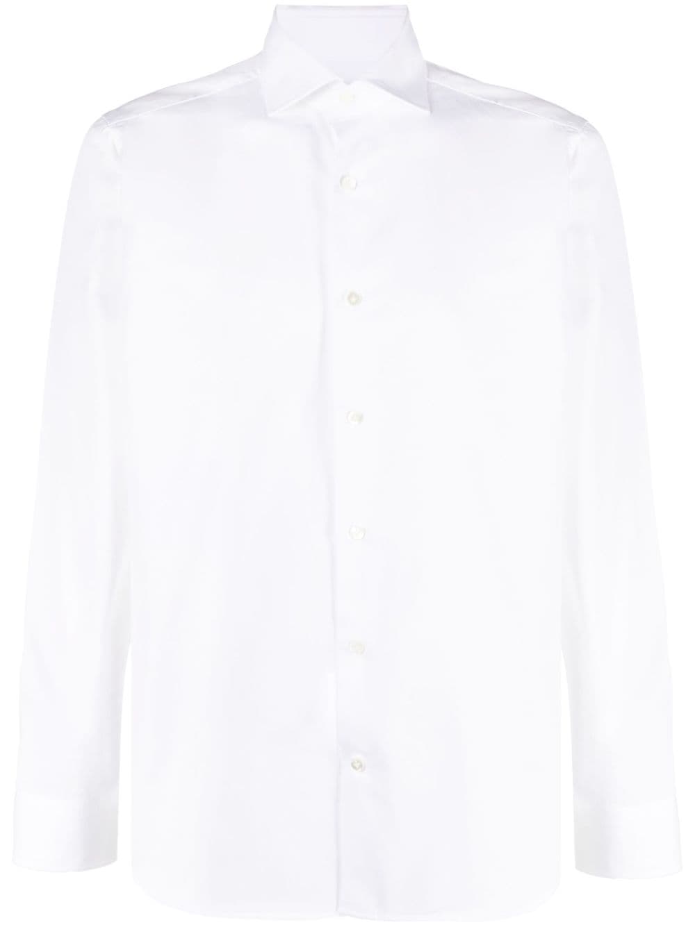 D4.0 long-sleeve cotton shirt - White von D4.0