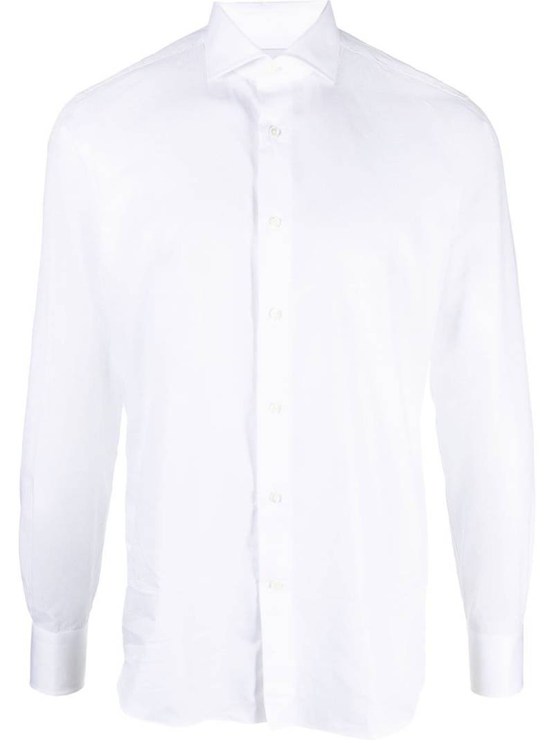 D4.0 long-sleeved cotton shirt - White von D4.0