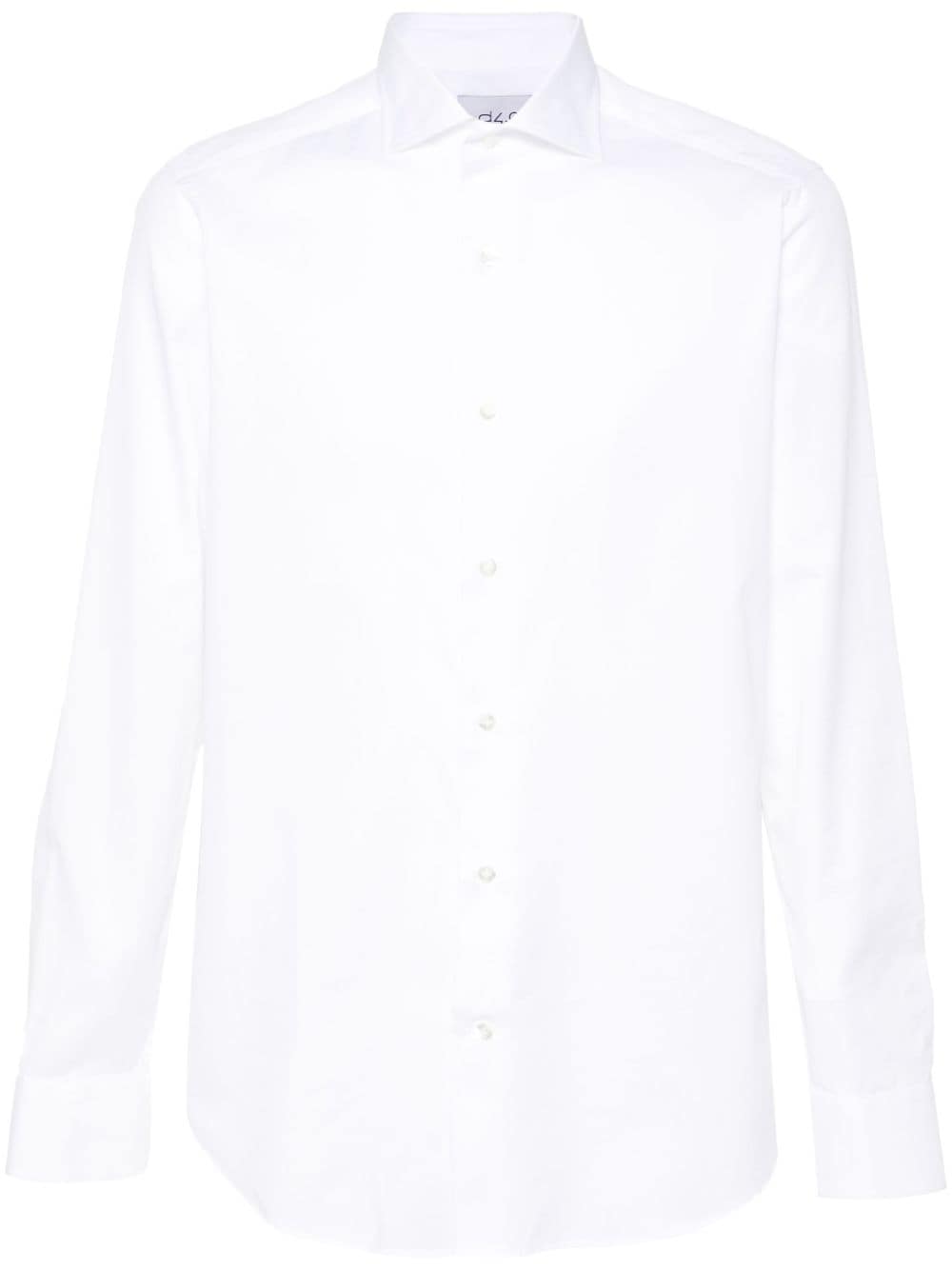 D4.0 plain cotton shirt - White