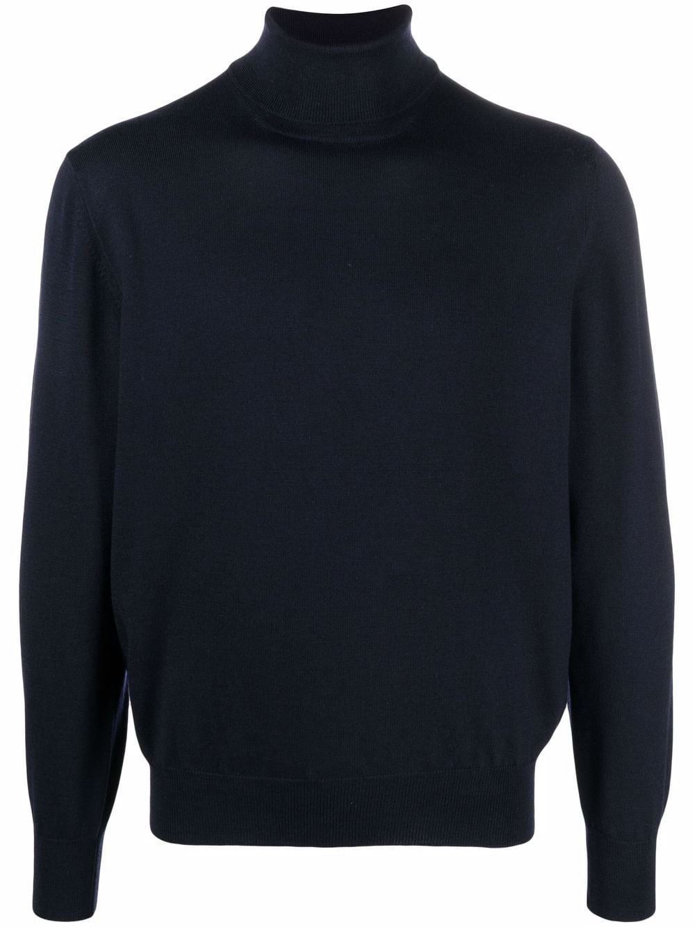 D4.0 roll neck knitted jumper - Blue von D4.0