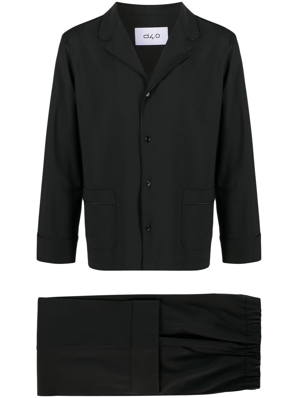 D4.0 shirt-jacket two-piece suit - Black von D4.0