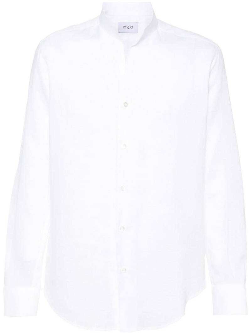 D4.0 slub linen shirt - White von D4.0