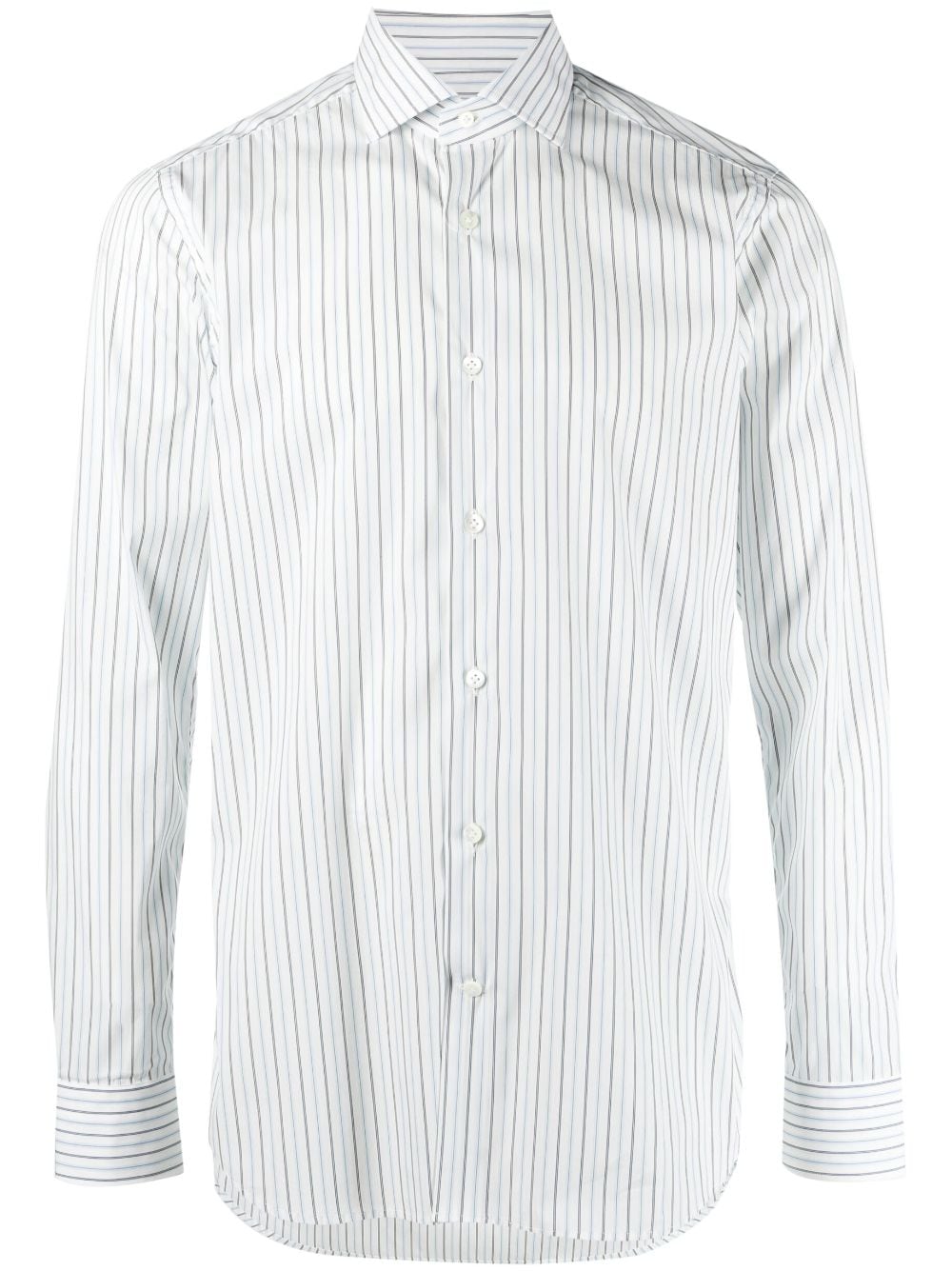 D4.0 striped long-sleeve shirt - White von D4.0