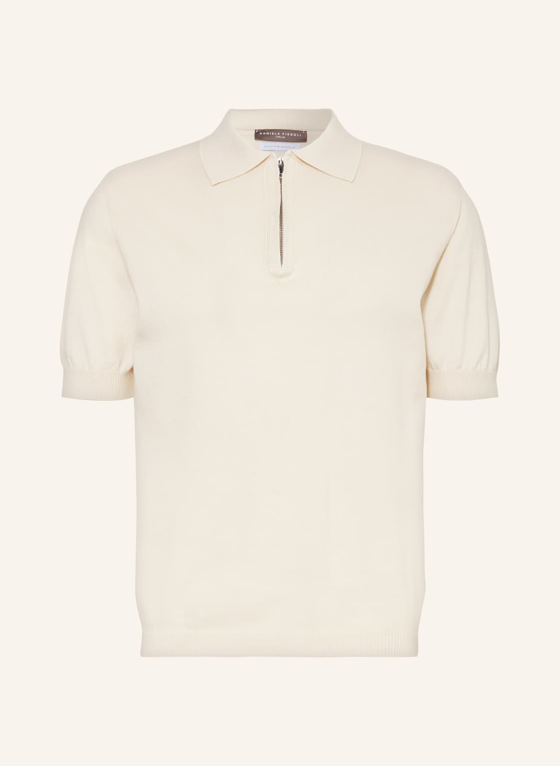 Daniele Fiesoli Strick-Poloshirt weiss von DANIELE FIESOLI