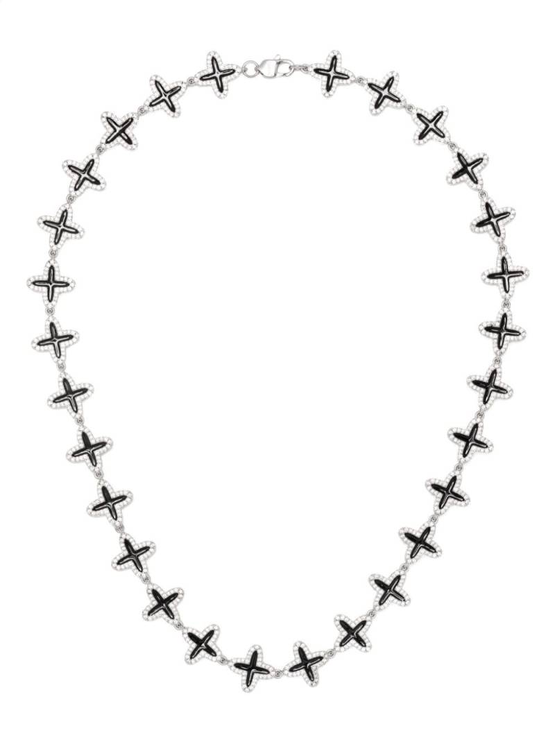 DARKAI Clover diamond necklace - Silver von DARKAI
