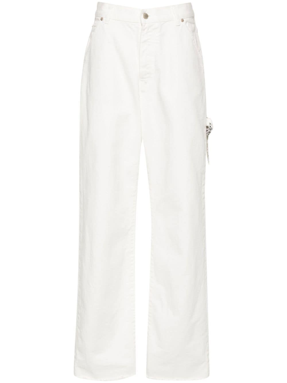 DARKPARK LIsa mid-rise wide-leg jeans - White von DARKPARK