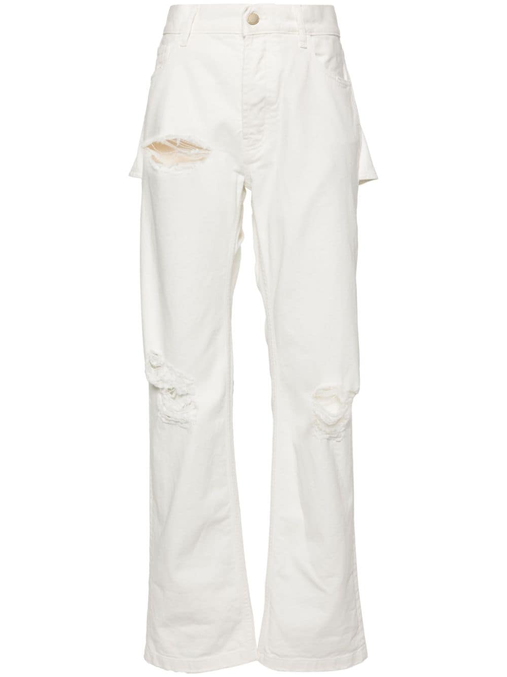 DARKPARK Naomi mid-rise straight-leg jeans - White von DARKPARK