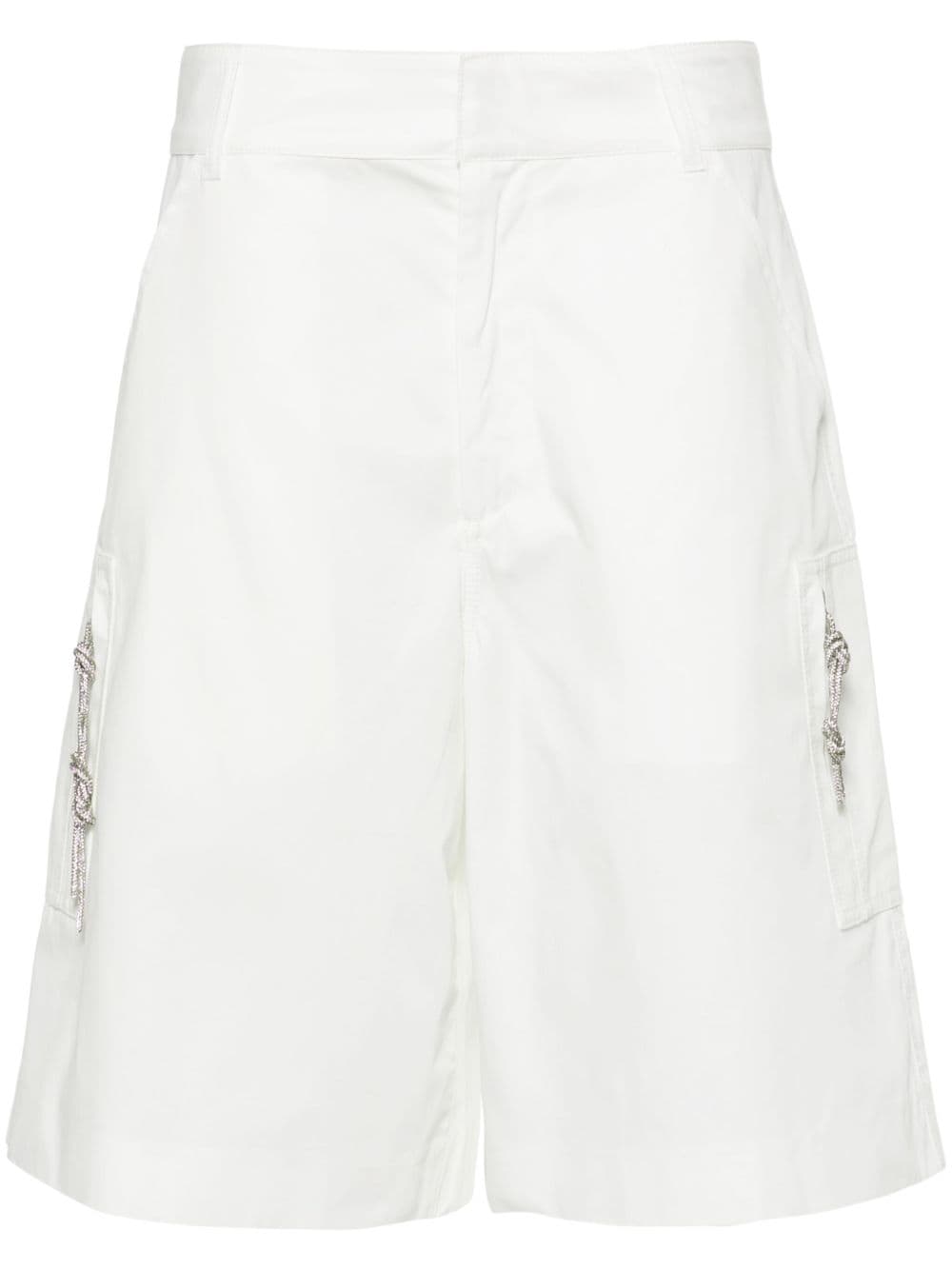 DARKPARK Nina cotton cargo shorts - Neutrals von DARKPARK