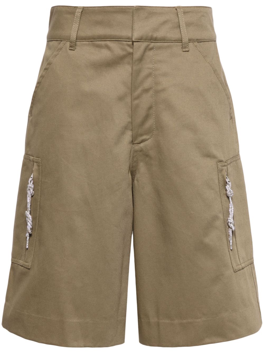 DARKPARK Nina twill cargo shorts - Brown von DARKPARK