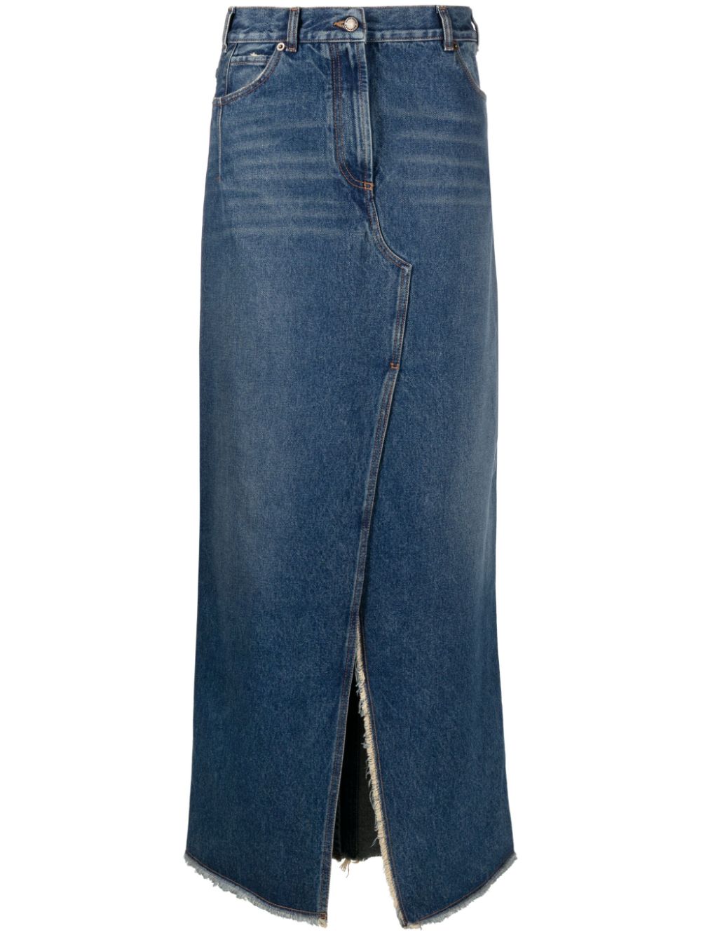 DARKPARK denim maxi skirt - Blue von DARKPARK